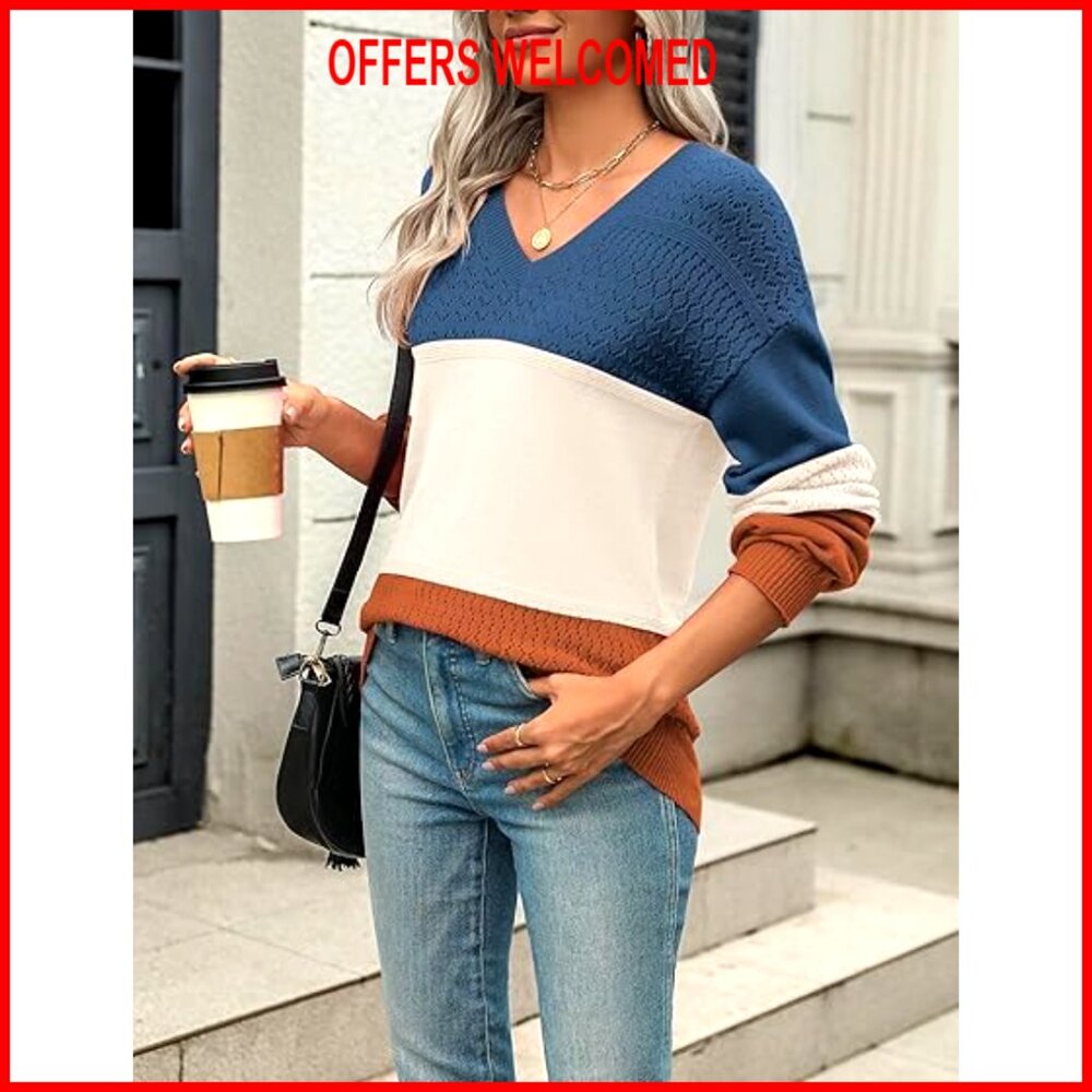 Viscose Polyester Polyamide Crochet Pullover Swea… - image 2